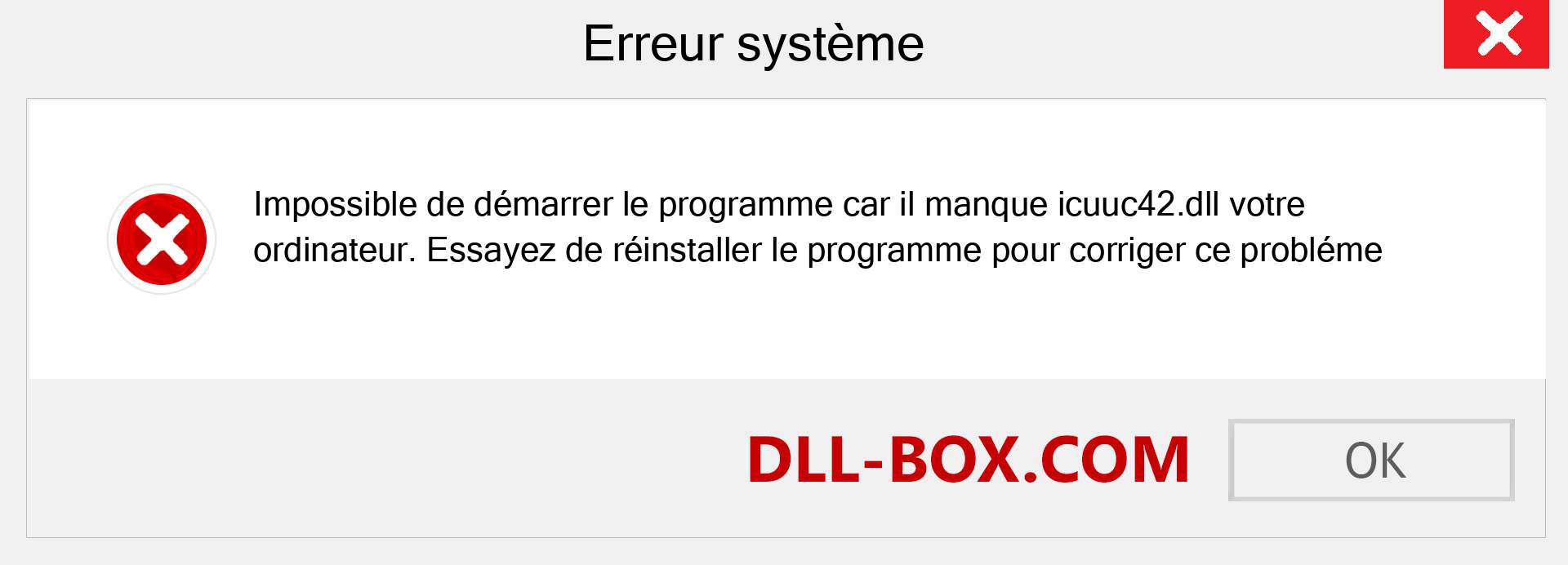 Le fichier icuuc42.dll est manquant ?. Télécharger pour Windows 7, 8, 10 - Correction de l'erreur manquante icuuc42 dll sur Windows, photos, images